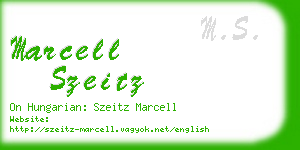 marcell szeitz business card